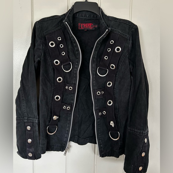 Tripp NYC Black Denim Jacket - Picture 1 of 9